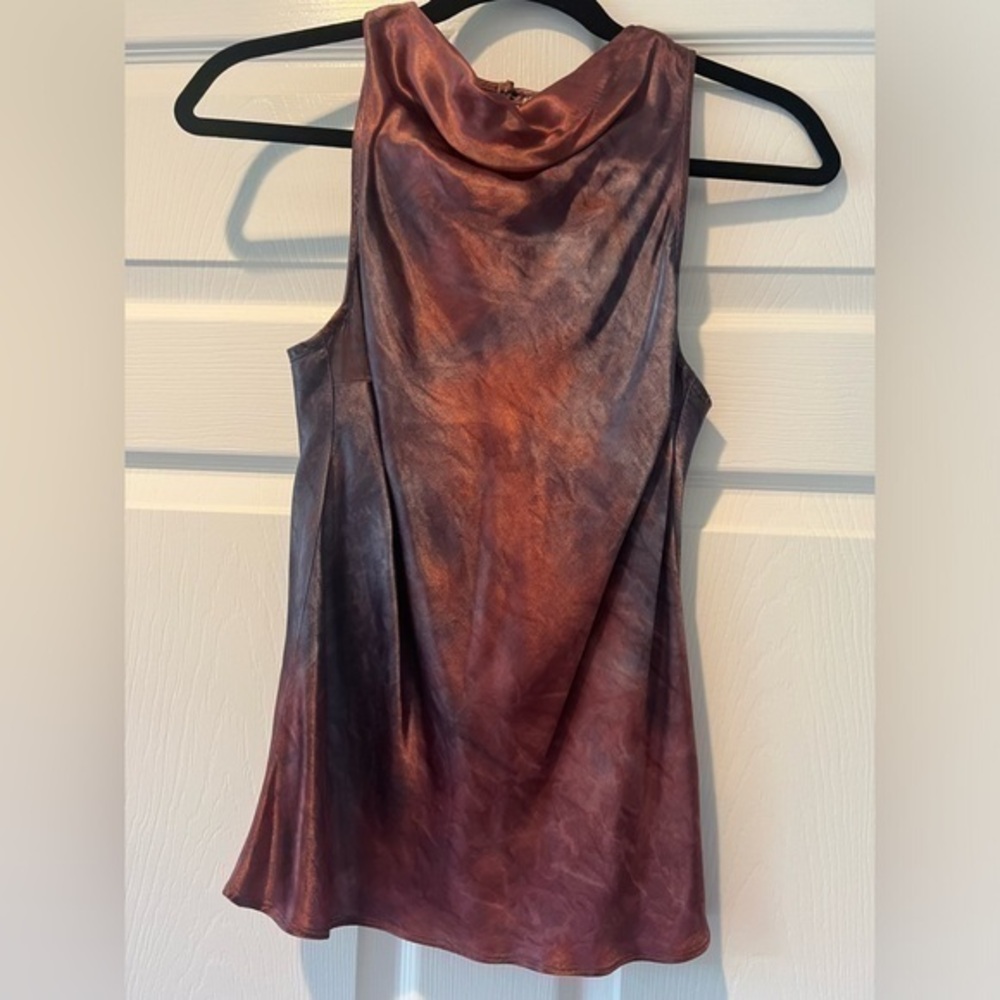 NATION COWL NICK TIE DYE TOP SIZE XS